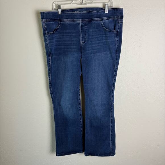 Torrid Lean Jean High-Rise Slim Boot Jean 2X Short 41375148 - Picture 2 of 14